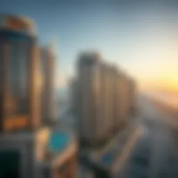 Stunning view of Jumeirah Beach Residence