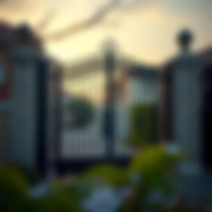 Gates contributing to neighborhood security