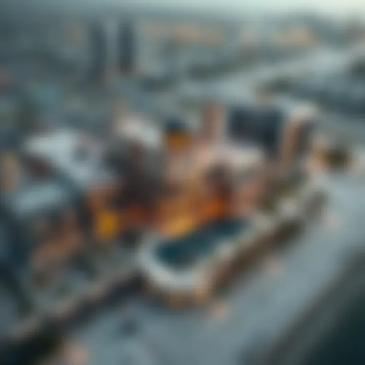 Aerial view of Vida Zabeel showcasing its architectural elegance